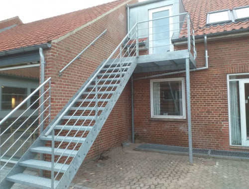 Galvaniseret trappe Hornstrup kursus center